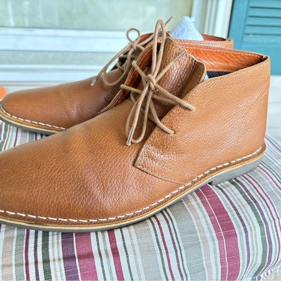 Red Tape Desert Boots In Brown Leather - Picture 7 of 11